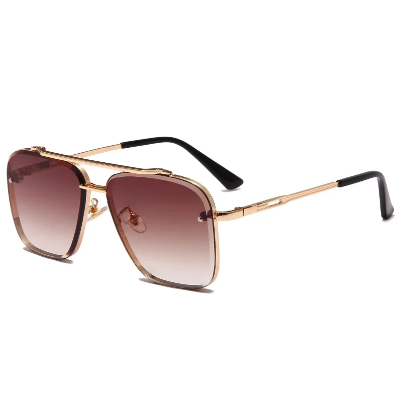 polarized sunglasses steampunk sunglasses clip on sunglasses semi rimless sunglasses sports sunglasses Fashion Classic Square Sunglasses Men Vintage Brand Design Metal Sun Glasses Women Shades UV400 Oculos De Sol