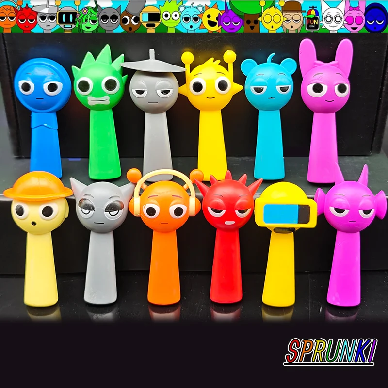 12 Stück Sprunki Figuren Set - Bunte Action Figuren Für Kinder & Sammler