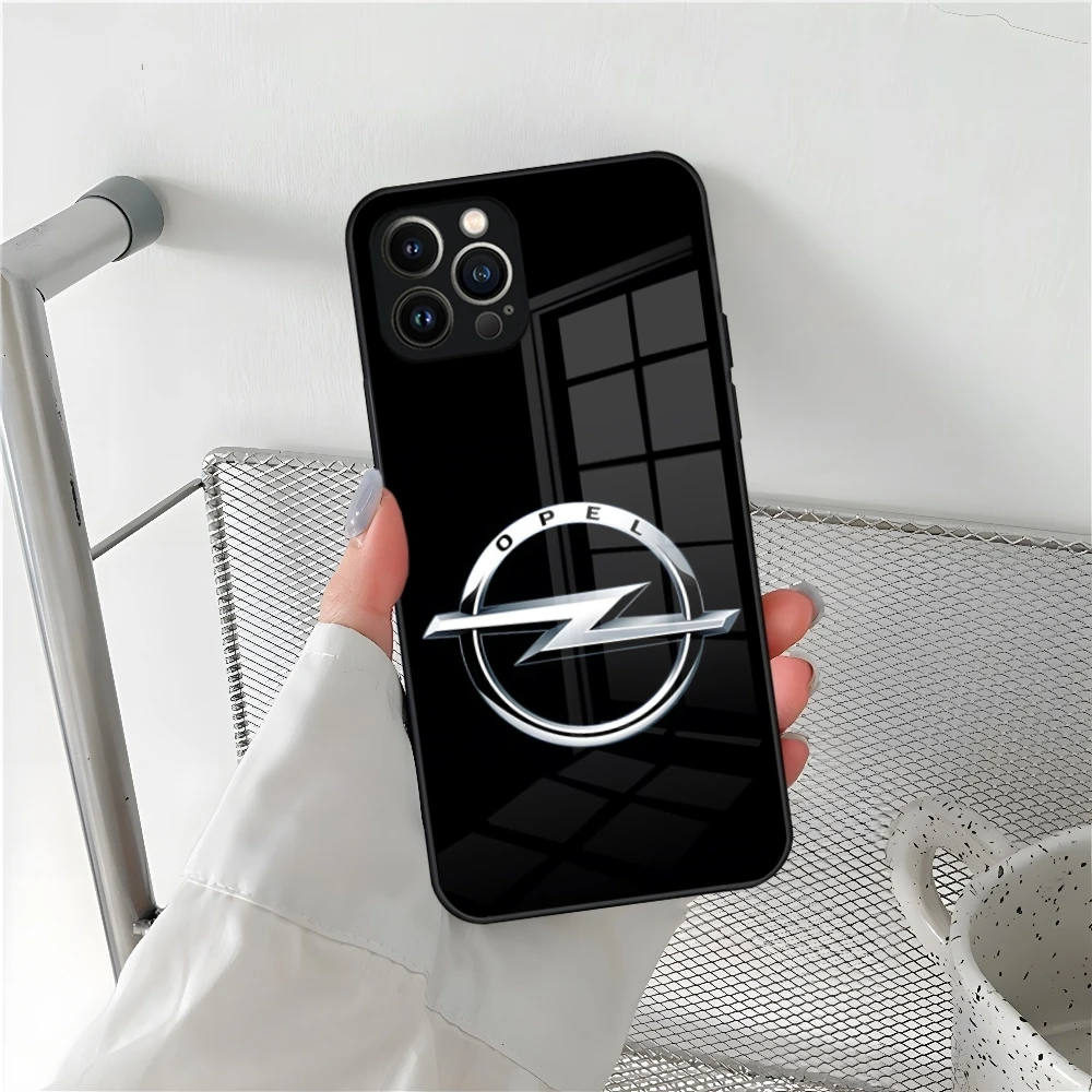 Sleek Premium Glass Phone Case with Cool Car Design