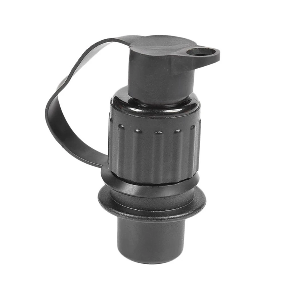 12V ​3 Pin Waterproof Cable Connector Plastic and Metal Silicone Rubber Gasket Plug Replacement Black for Caravan Truck