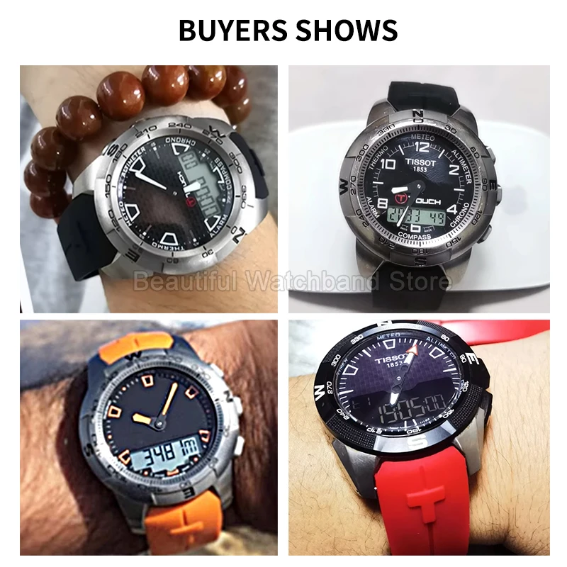 Premium Silicone Watch Strap – Scratch-Resistant, Color-Stable, Odorless Design with Folding Buckle
