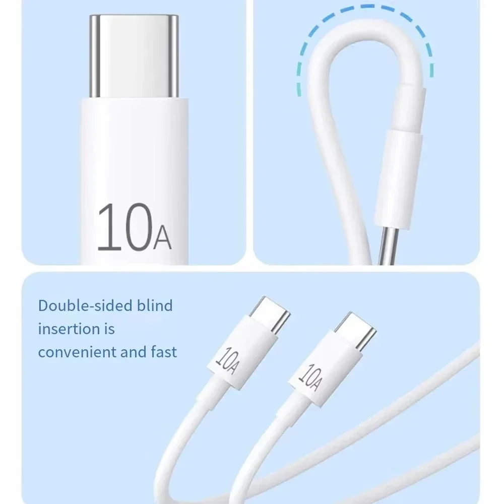 รูปสินค้า สายชาร์จ Type-C ชาร์จเร็ว ถ่ายโอนข้อมูลสูง สำหรับมือถือและโน๊ตบุ๊ก