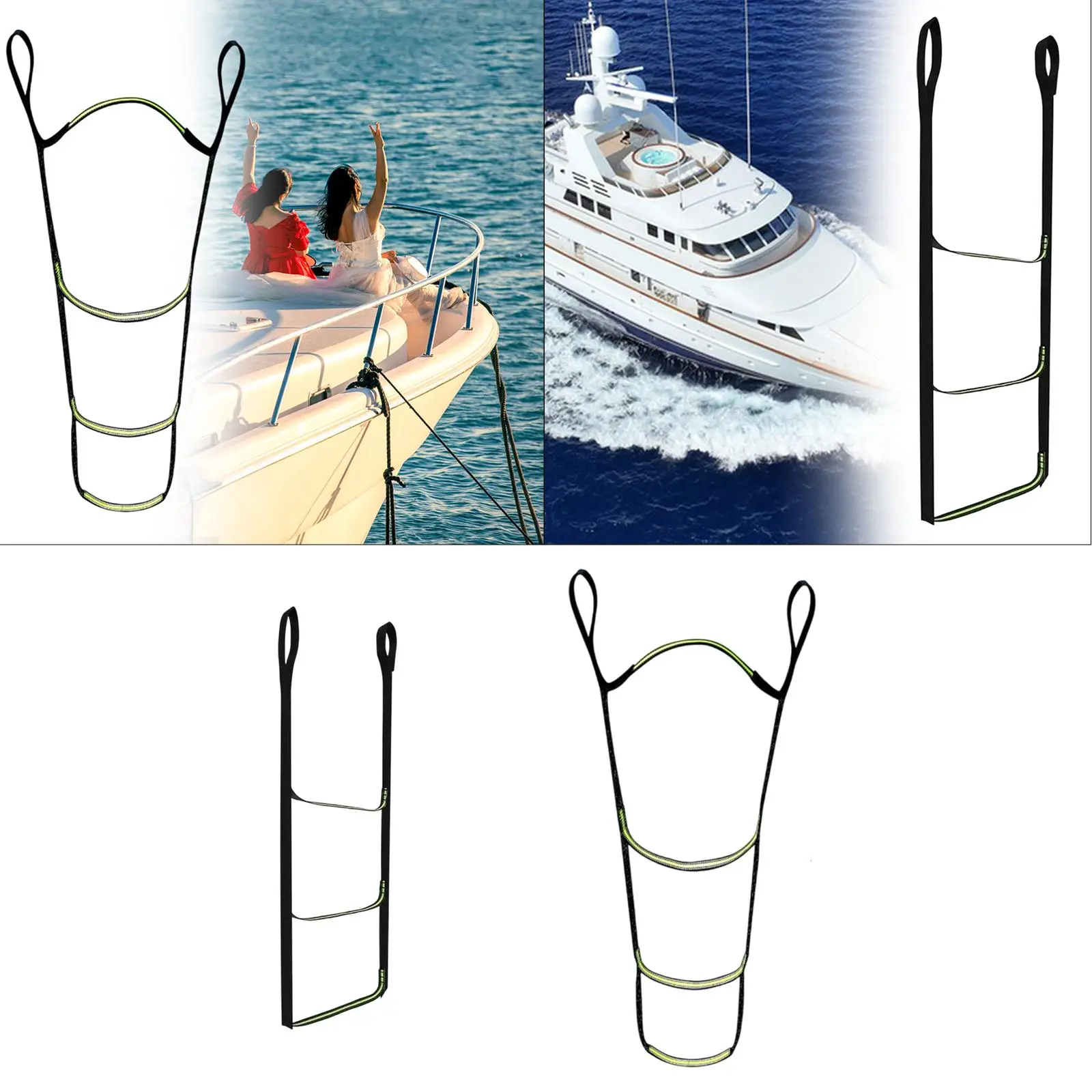 Climbing Aider Outdoor Sports Nylon Sturdy with Reflective Strips Step Aider