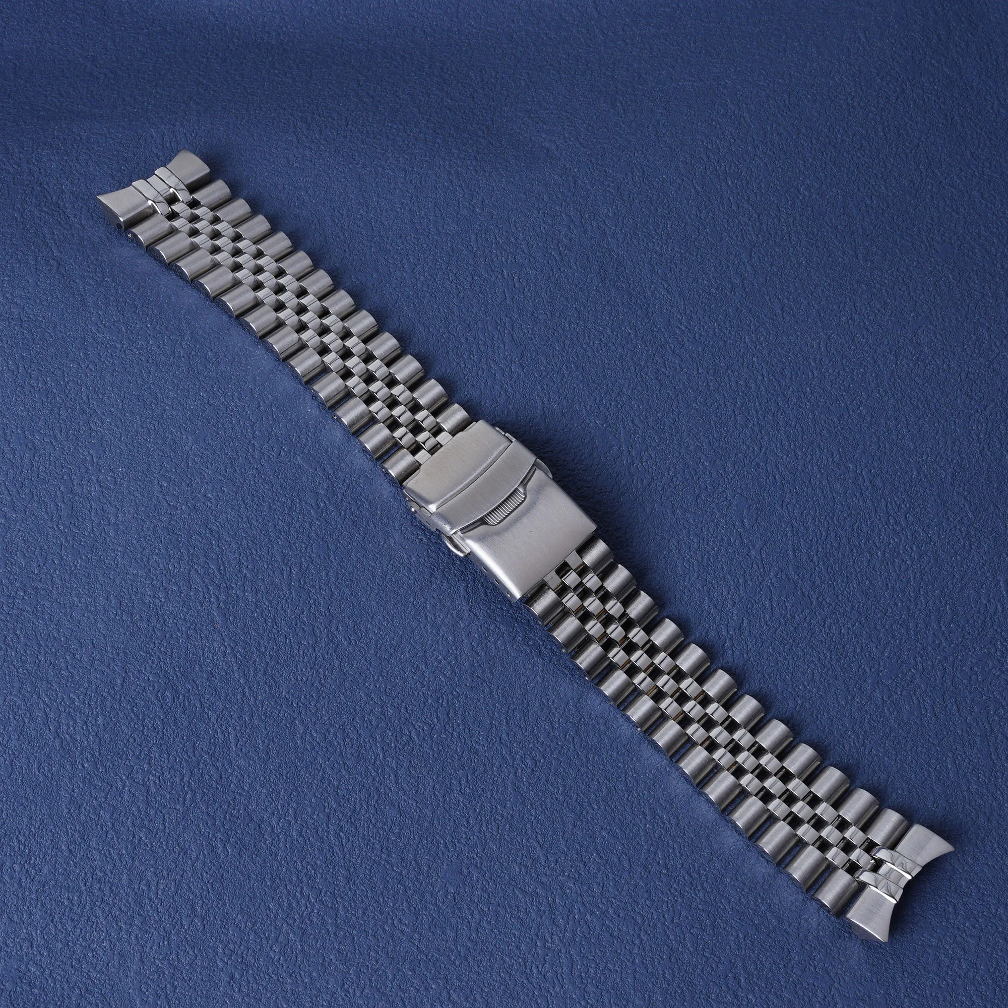 Luxury Style 316L Stainless Steel Silver Jubilee Watch Band Strap