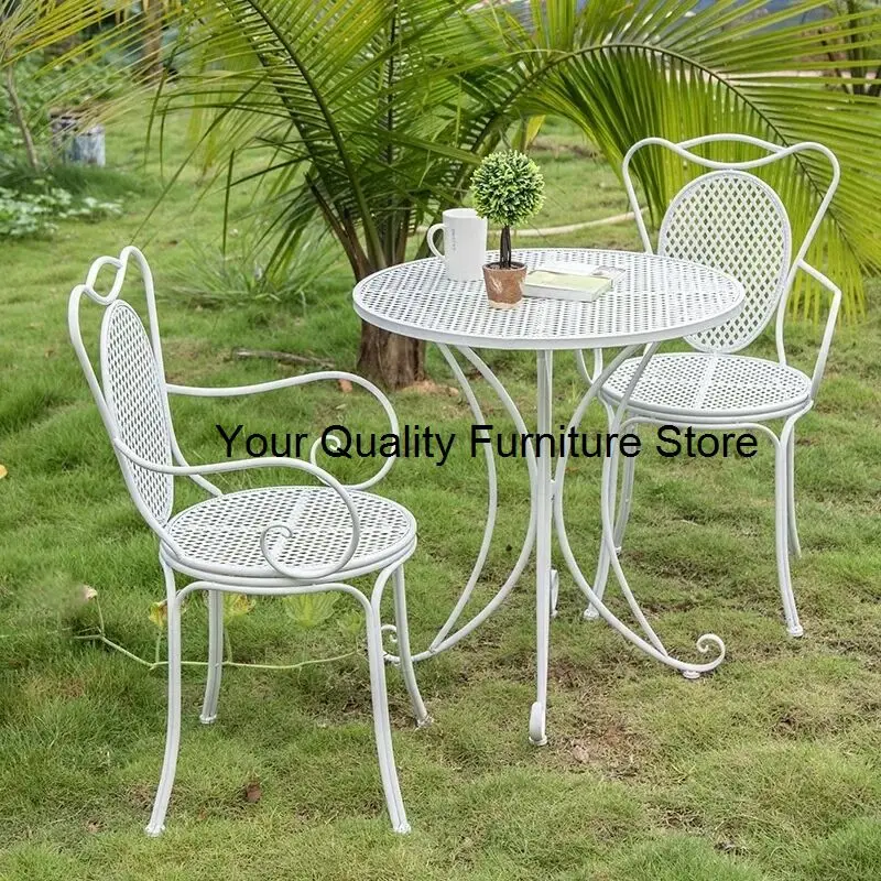 

Гарнитура для скандинавского балкона, двор, планшетофон и стул, набор из трех предметов для отдыха, белый стол и стул