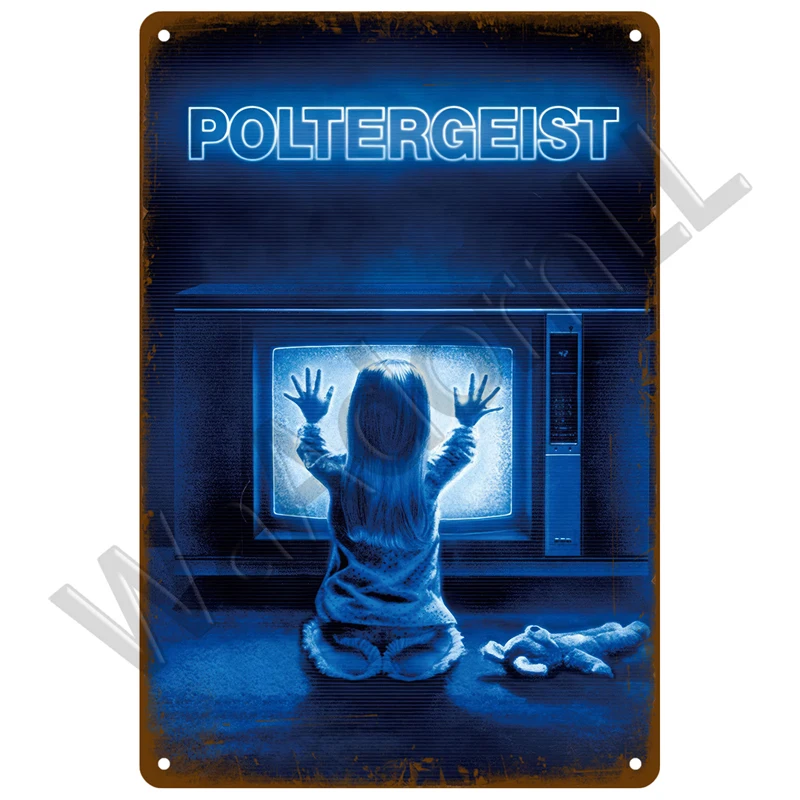Vintage Cinema Retro Tin Sign | Aesthetic Living Room Metal Wall Art Decor