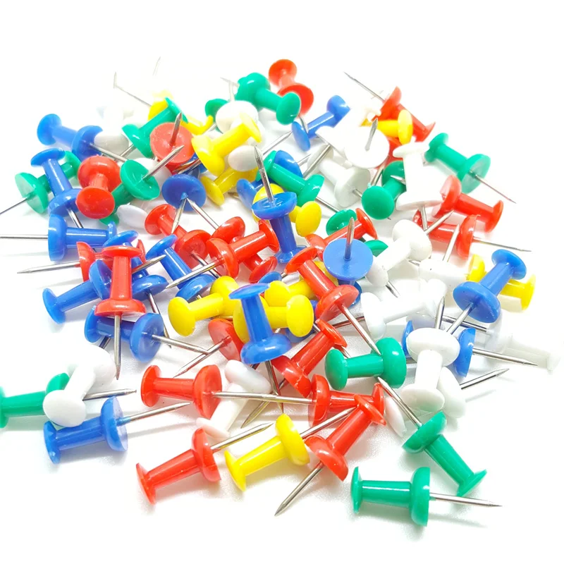 120PCS Multicolor Push Pins for Cork Board Office push pins