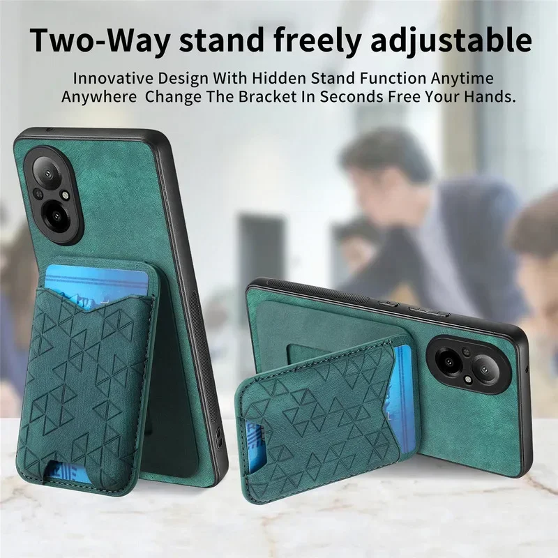 Luxury Leather Card Back Cover Case - Premium Design