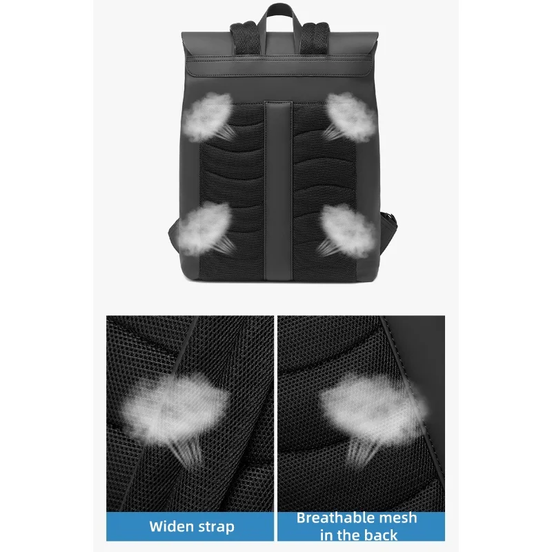 Unisex Waterproof Travel Backpack, Business, Daily Leisure, Urban Carry On School Bags, Laptop Backpack, Minimalism