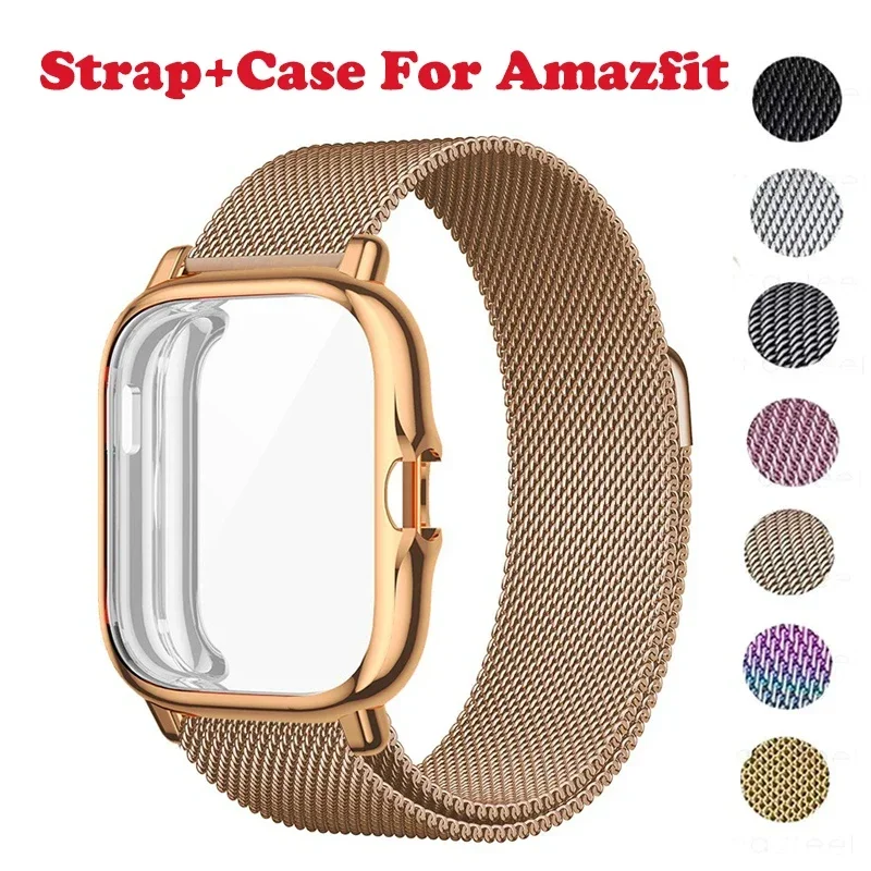 2-in-1 Metal Magnetic Strap and Case Protector with Cover Shell Bumper