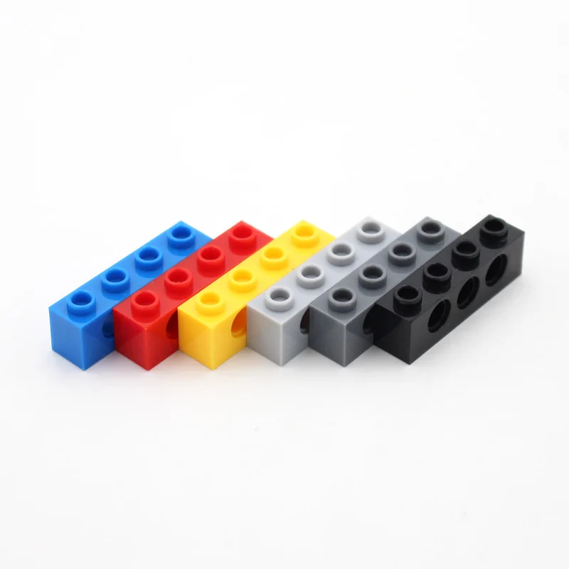 기술 3701 벽돌, 구멍이 있는 두꺼운 벽돌 빌딩 블록, 호환 액세서리 입자, 기계 과학, 1x4, 70 개