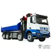 LESU 1/14 truck remote control model Metal toy ro-ro Truck crane Full unloading Paint RTR (KIT) 2