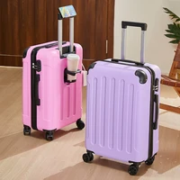 20-28 Inch Luggage Suitcase with Wheels Travel Bag Featuring Cup Holder And Phone Stand - Essential Travel Companion for Safety