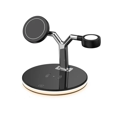 30W Qi Wireless Charger Stand For iPhone 13 12 11 Pro 3 in 1 Macsafe Magnetic Wireless Charger For Apple Watch 7 6 5 4 SE