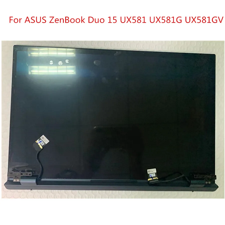

New Original 15.6'' UHD 3840X2160 4K For ASUS ZenBook Duo 15 UX581 UX581g UX581GV OLED Display Panel Touch Screen Assembly