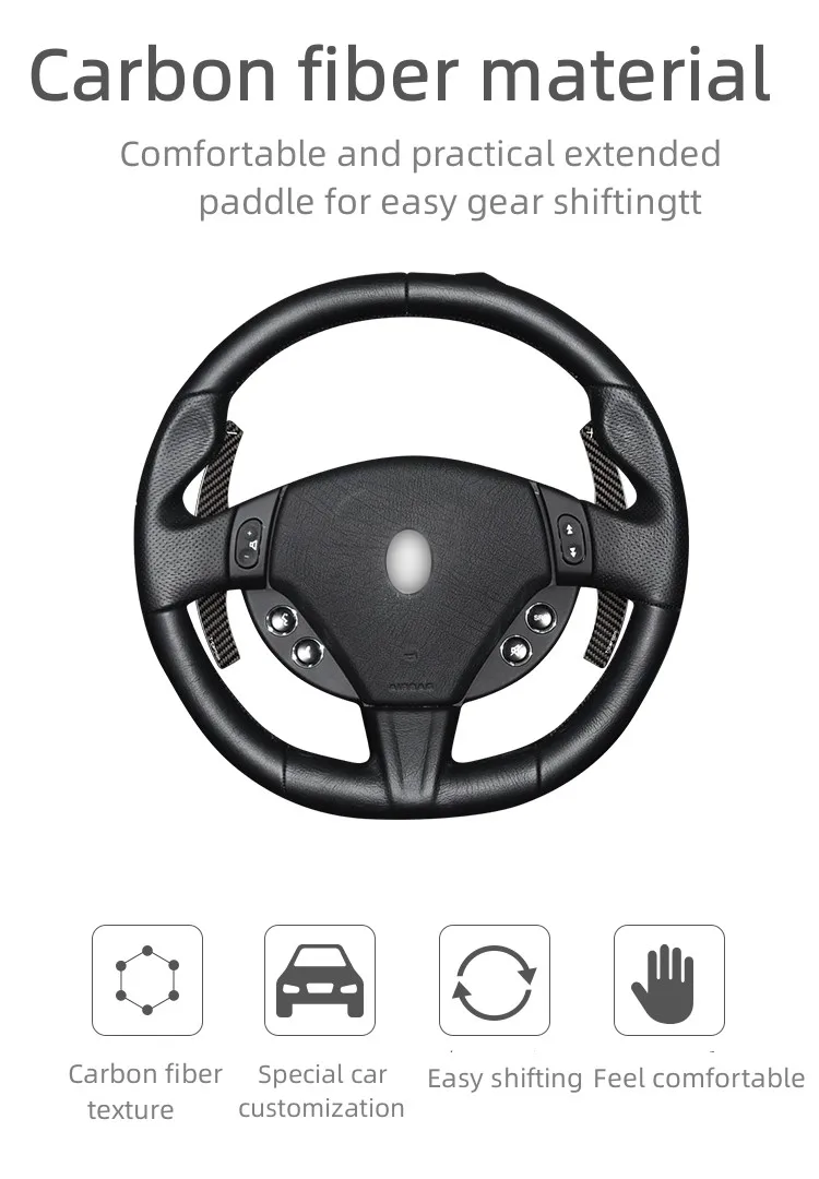 Carbon Fiber Replacement Type Paddle Shift For Maserati T-carbon Steering Wheel Shift Paddles