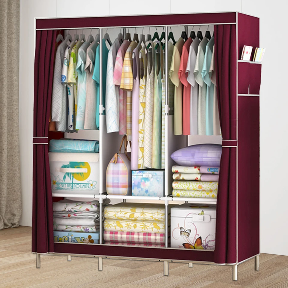 Large Portable Closet Storage Organizer for Clothes