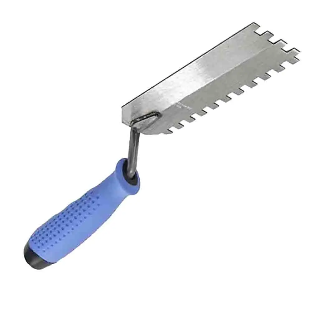 Teeth Putty Trowel Shovel Plaster Drywall Repair Scraper Square Notched Trowel Wall Corner Repair Scraper Construction Tool