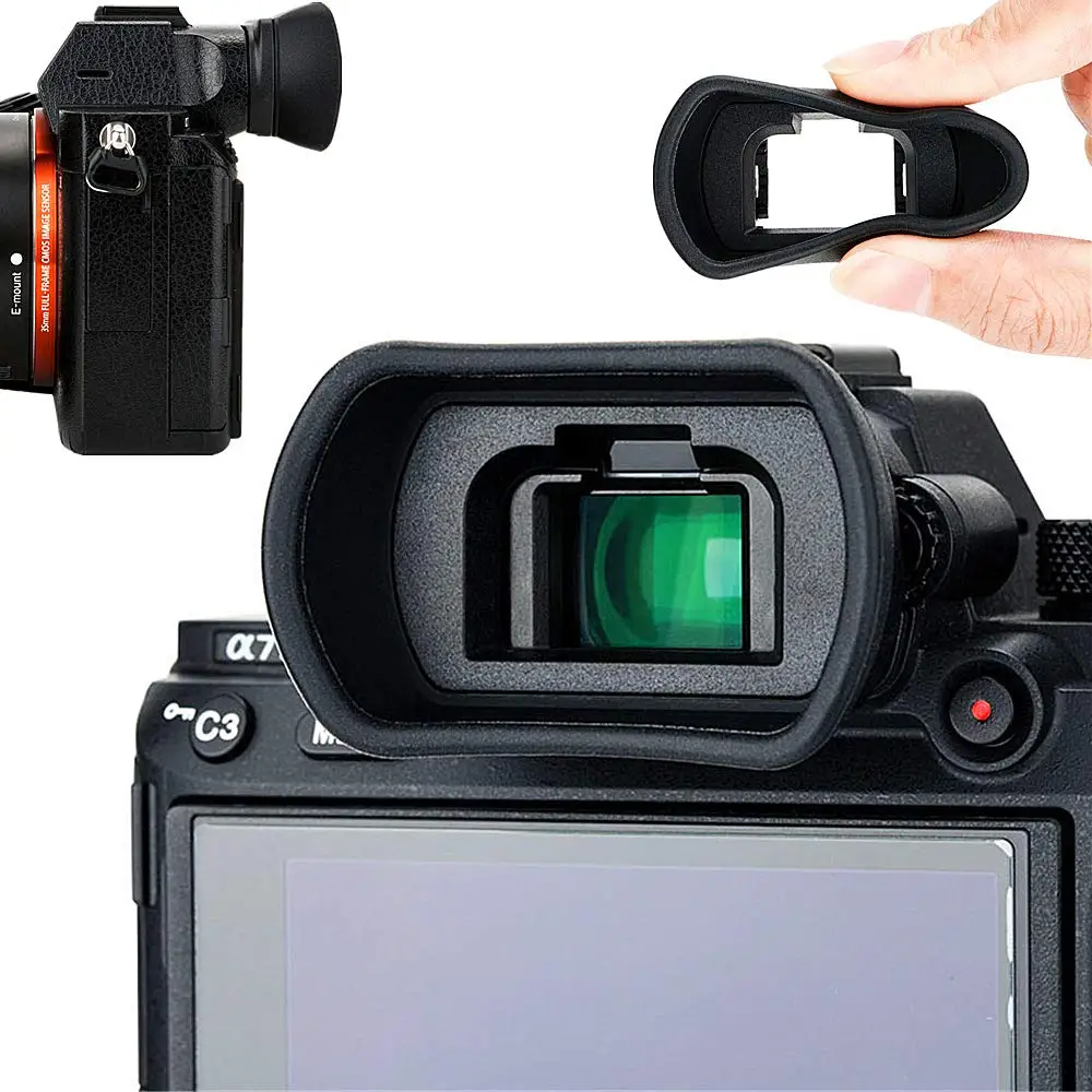 Fda-Ep18 Soft Silicon Camera Viewfinder Eyecup Per Sony A9 Ii, A7, A7 Ii, A7 Iii, A7R, A7R Ii, A7R Iii, A7R Iv, A7S, A7S Eye Cup