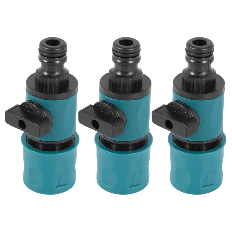 

Plastic Valve With Connector Agriculture Garden Watering Prolong Hose Irrigation Pipe Fittings Hose Adapter Switch 3 Pc