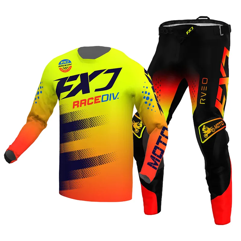 

motocross gear set racing suit Off-road MX Enduro MOTO Mens Kits Women's Motorcycle Combo white Pink black red green