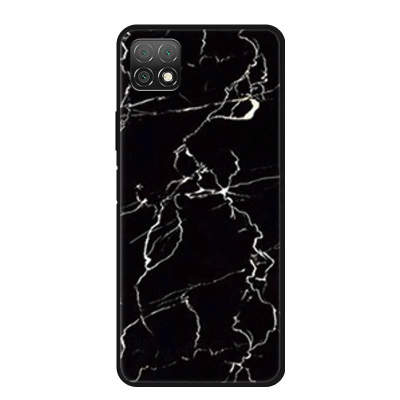 Marble Soft TPU Silicone Phone Case with Fashionable Cartoon Design