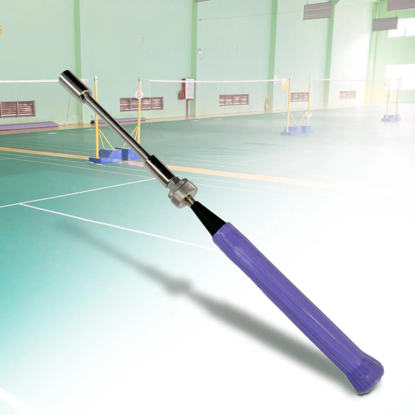 

Badminton Racket Swing Trainer Magnetic Nut Adjustable Badminton Training Device for Power Outdoor Sports Practice Beginner