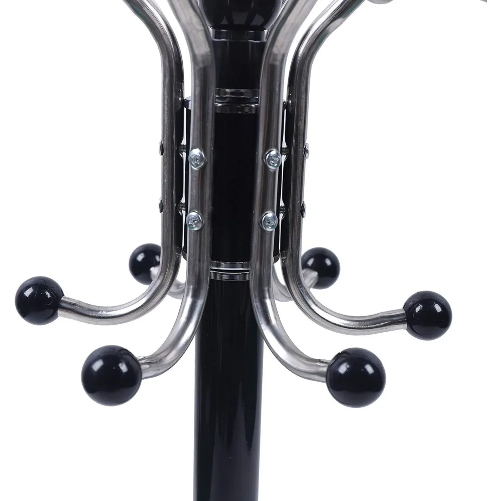 Clothes Rack Rack with Stable Stone Plate Metal Different Colors Storage Freestanding Standing Tree Clothes Hanger