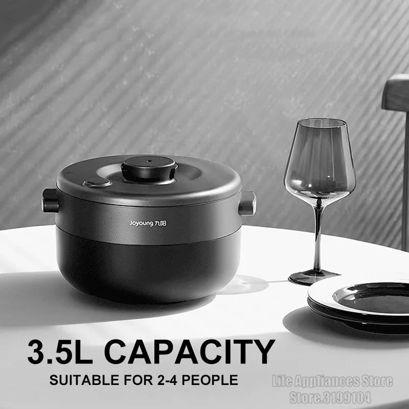 Joyoung F-S3 Steam Rice Cooker No Coating 304 Stainless Steel Liner Pot Healthy Multi Electric Cooker For Home Kitchen 3.5L