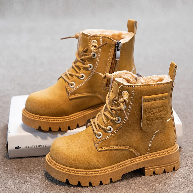 1 Pair Fashionable Children's Boots, Comfortable & Versatile, Autumn/Winter main image 1