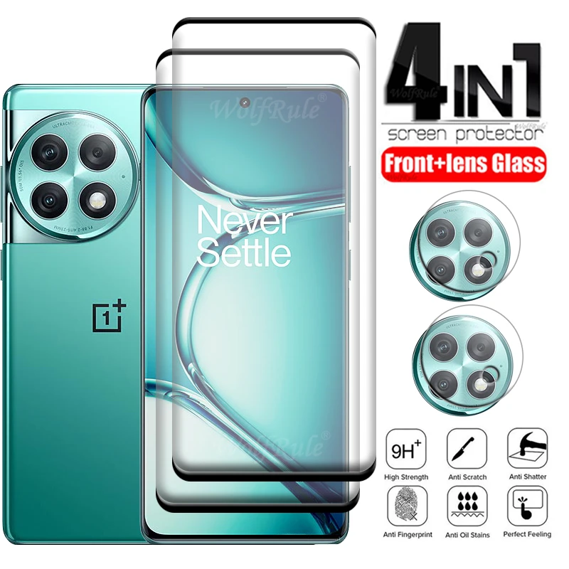 

4-in-1 For Oneplus ACE 2 Pro Glass For Oneplus ACE 2 Pro Tempered Glass Curved 9H Screen Protector Oneplus ACE 2 Pro Lens Glass