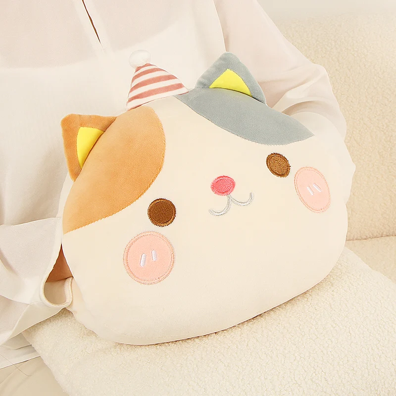 30cm Cartoon Animal Plush Small Pillow Hands Warm Burner Down Cotton Soft Cat Penguin Dinosaur Duck Bear Plushie Peluche Gift 5