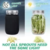 Seed Sprouting Jar Kit With 2 Wide Mouth Mason Jars Bean Sprouts Growing Kit Growing Jar With Mesh Screen Lids 3