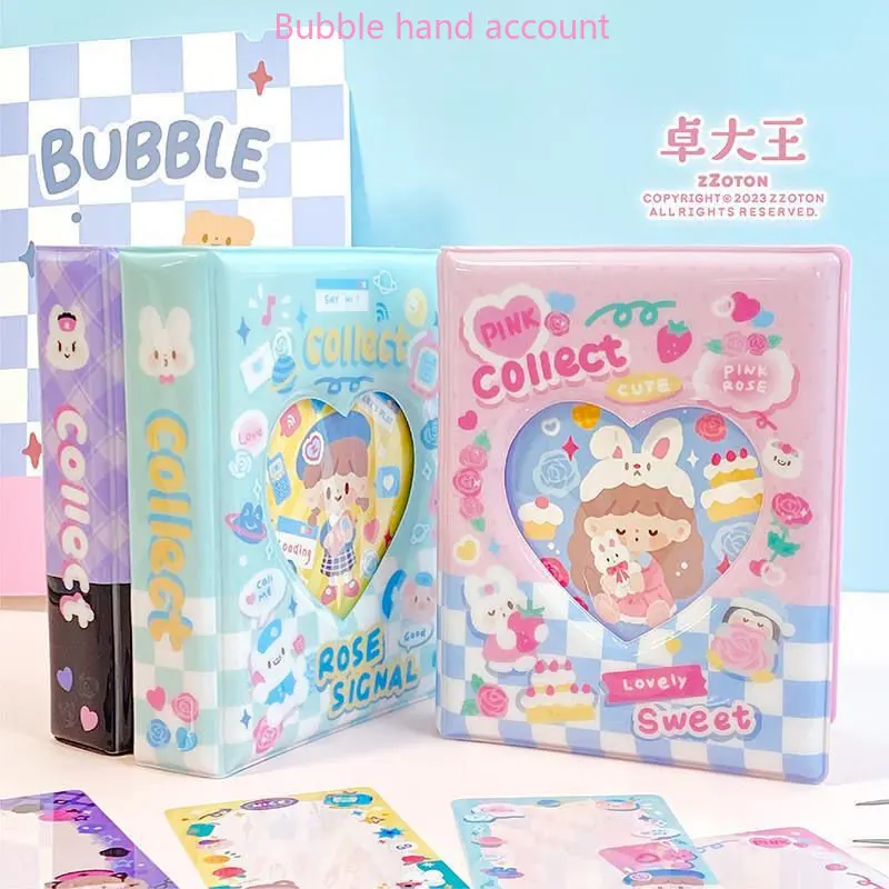 

Zhuo King Ah Zhuo cute album small card through card Polaroid small photo photo sticker storage