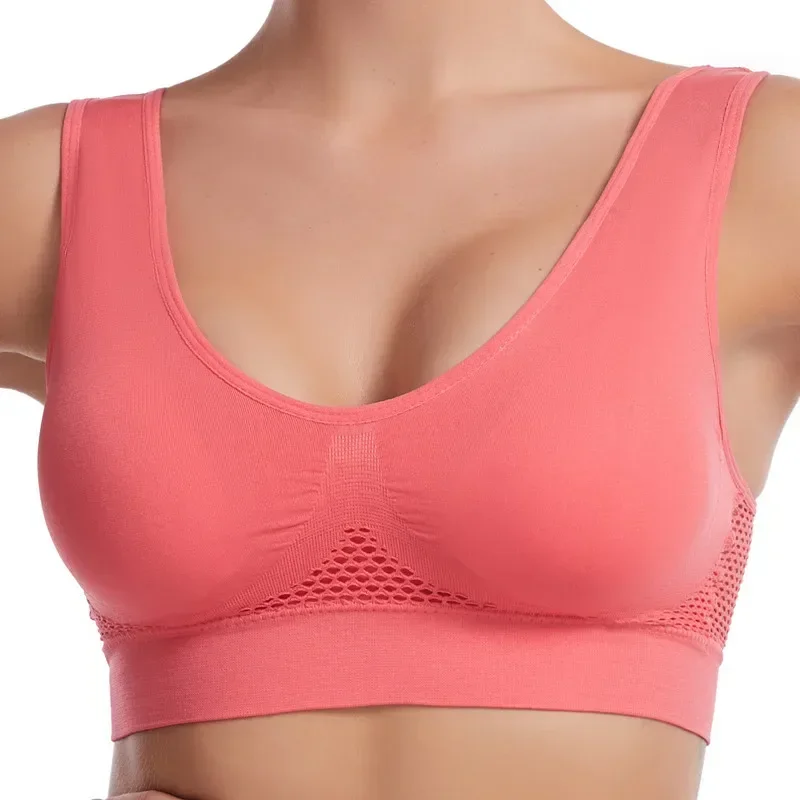 Customizable Sports Bras for Women Yoga Big Size Ladies Bralette Mujer Top Underwear Padded Fitness Running Vest Brassiere 5