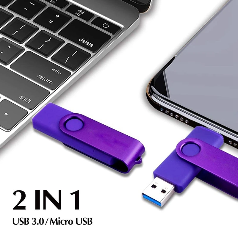플래시 디스크, 산화 클립 (USB + C 타입), 3.0 16GB 플래시 메모리 U 디스크, 안드로이드 장치, PC, 태블릿, 맥 (블루)