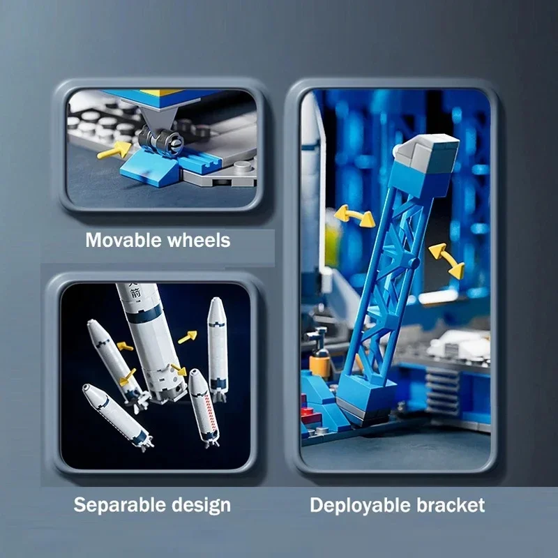 Aviation Spaceport Model Space Shuttle Rocket Launch Center Construction Buildin