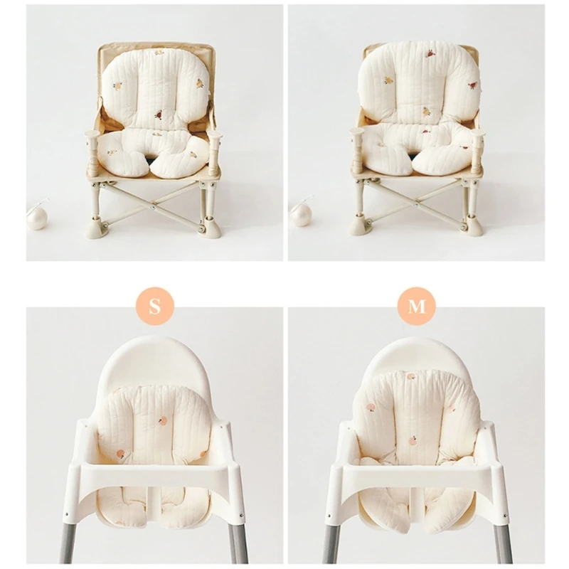 

Cotton Baby Dining Chair Cushion Soft & Breathable Stroller Pad for High Chairs Y55B