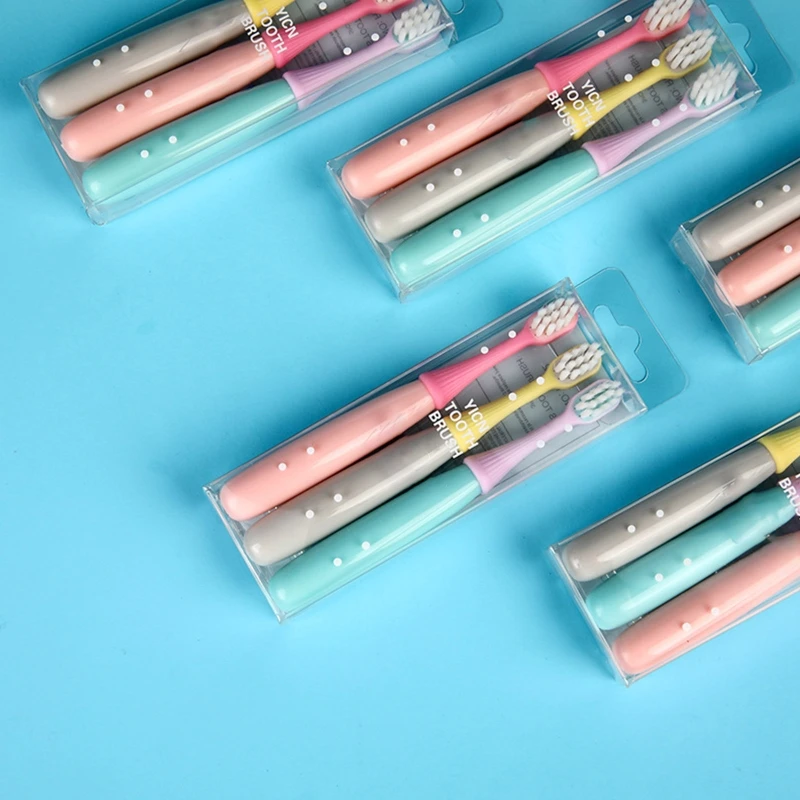 

3pcs Tooth Brushes Baby Kids Toothbrush Children Soft Fine Bristles Teeth Brush