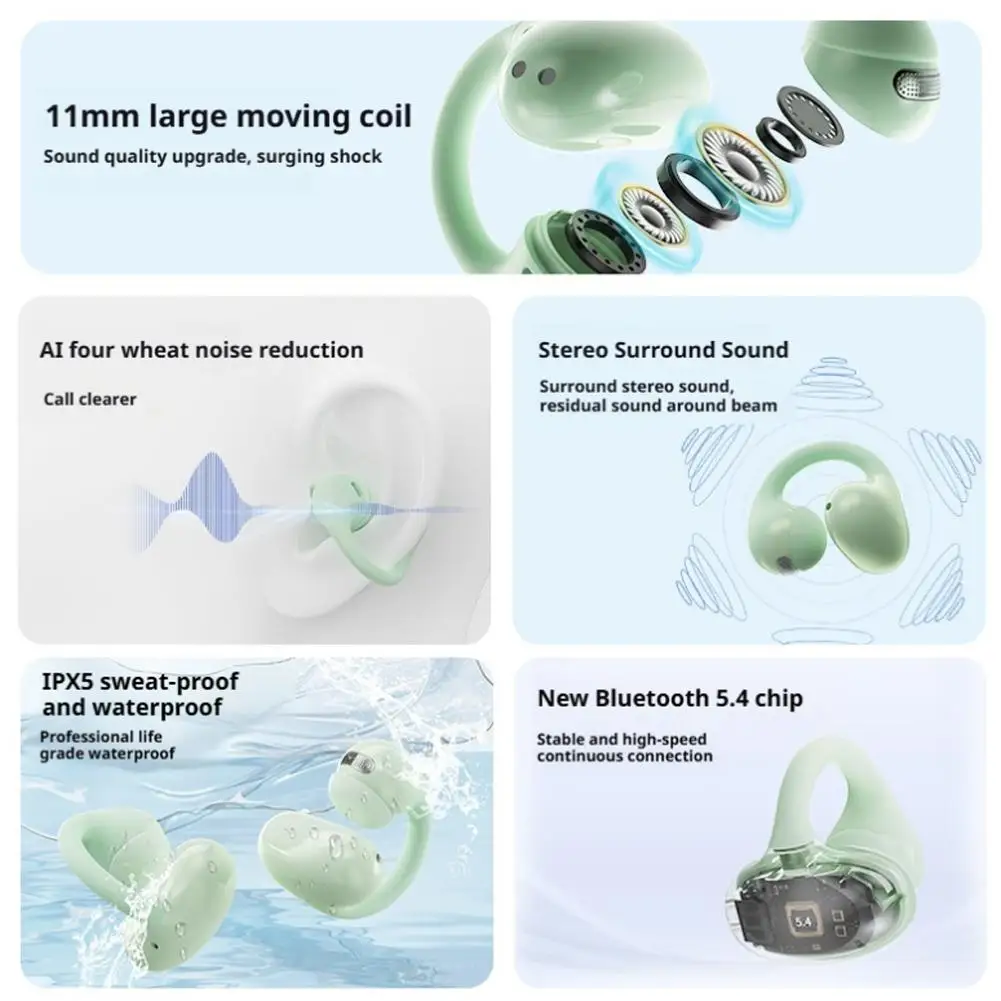 2026 Wireless Earbuds for Travel Business AI Real Time Translation ANC Clear Calls Bluetooth 54 IPX5 Waterproof Comfort Fit