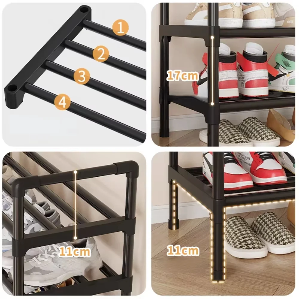 Simple Metal Shoe Rack Multilaye Space Saving And Simple Shoes Shelves Cabints Elevated Shoe Racks shoe rack