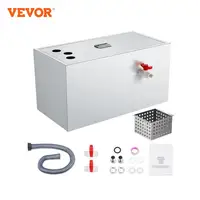 VEVOR Commercial Grease Trap Grease Interceptor Top Inlet Interceptor Under Sink Stainless Steel Grease Trap Waste Water Oil-wat 1