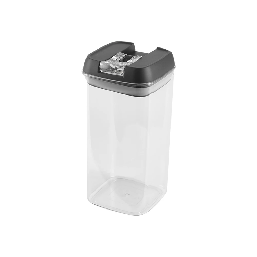 【Lifeideas】7Pcs Airtight Food Storage Containers with Clasp Lids Plastic Clear Jars with Easy Lock Lid Kitchen Pantry Organize