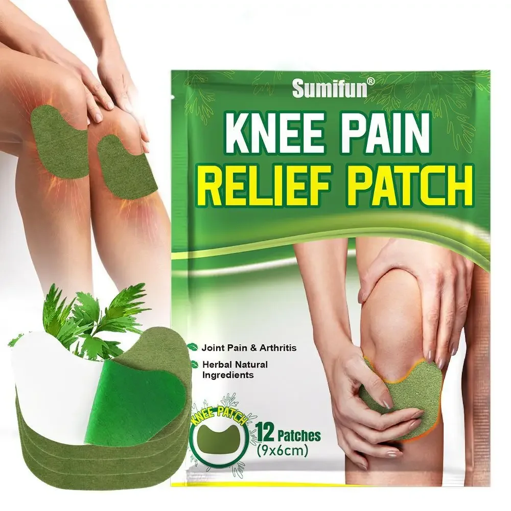 12pcs Knee Plaster Sticker Wormwood Extract Knee Joint Ache Pain Relieving Rheumatoid Arthritis Sprains Patch Body Health Care pain relief patch knee pain relief cream pain relief cream