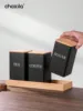 1pc Coffee Storage Can Tea Snacks Coffee Bean Storage Can Bamboo Lid Iron Art Display Square Can 2