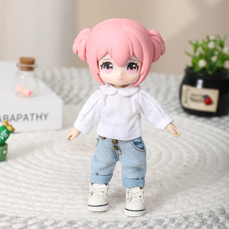 HOUZIWA OB11 Puppenkleidung Hose 1/12 BJD Puppenhose Jean – Detail 6