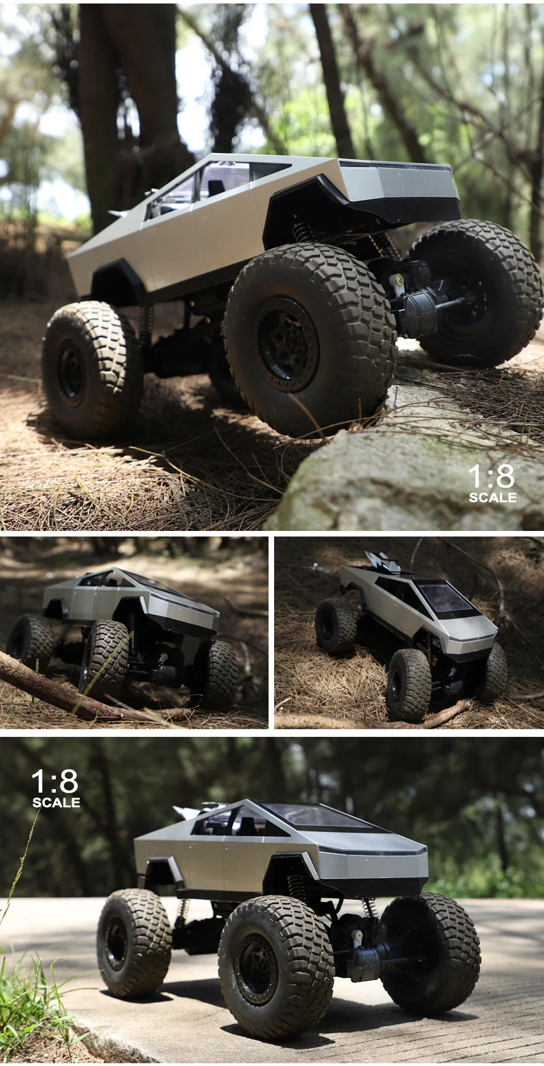 Tesla Cyber Truck Remote Control Car High Speed Alloy Pickup Truck Cross Country Motorcycle Children'S Racing Cars Toys For Kids Gifts 24 Tesla Cyber Truck Remote Control Car High Speed Alloy Pickup Truck Cross Country Motorcycle Children'S Racing Cars Toys For Kids Gifts