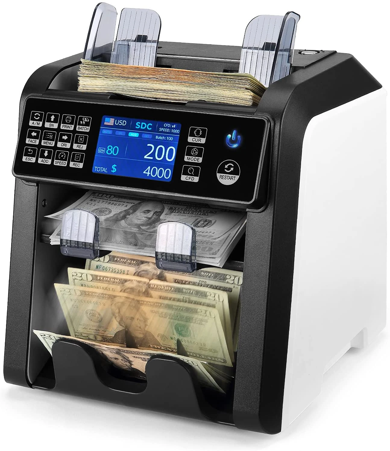 Al 950 Dual Cis 1 5 Pocket Currency Discriminator Counter Banknote Detector Money Counting Machine Aliexpress