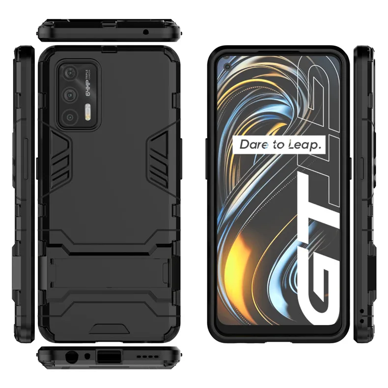 

For Realme Gt 5g Case Cover Holder Shockproof Housings Protective Bumper Hard Back Phone Cases For Oppo Realme Gt 5g Fund