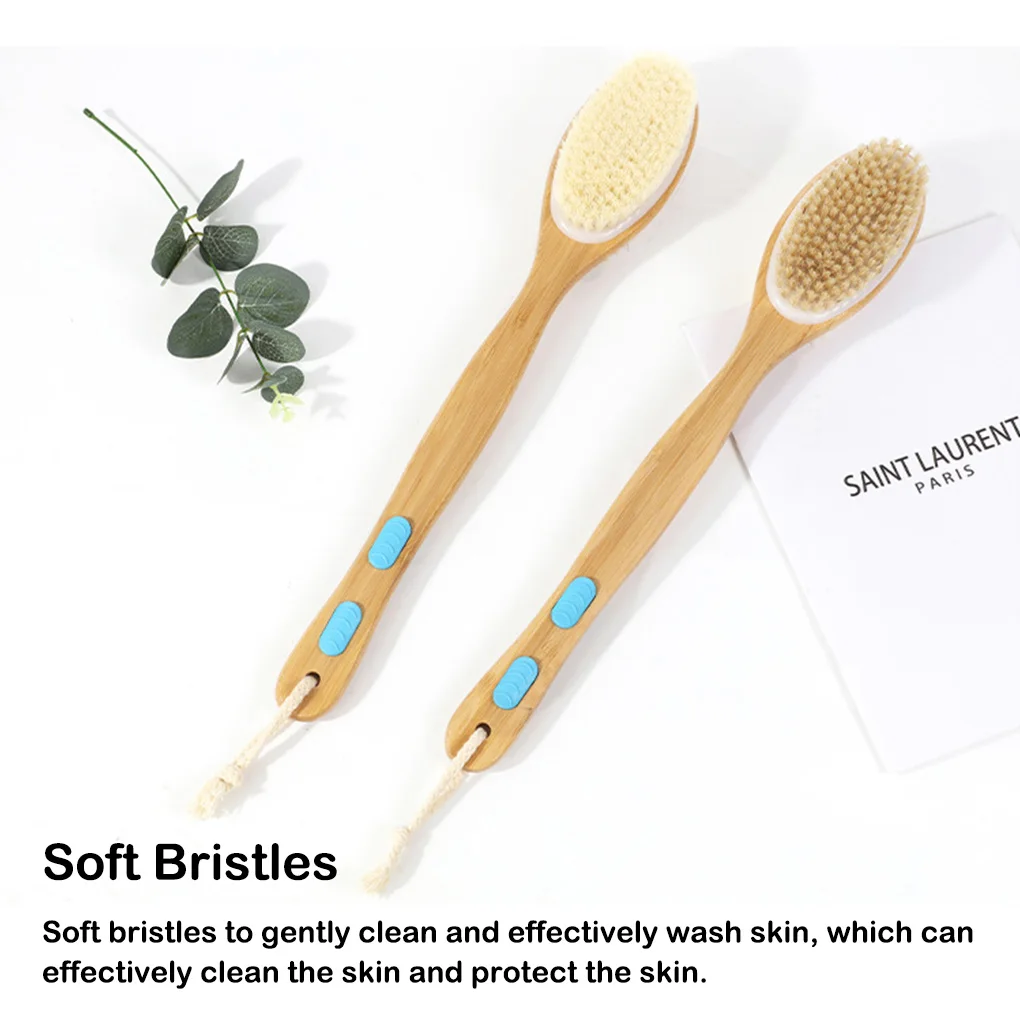 

Body Brush Dry Skin Back Shower Bath Scrubber Exfoliating Brushes Soft for Home SPA Exfoliation Tools Woman Man